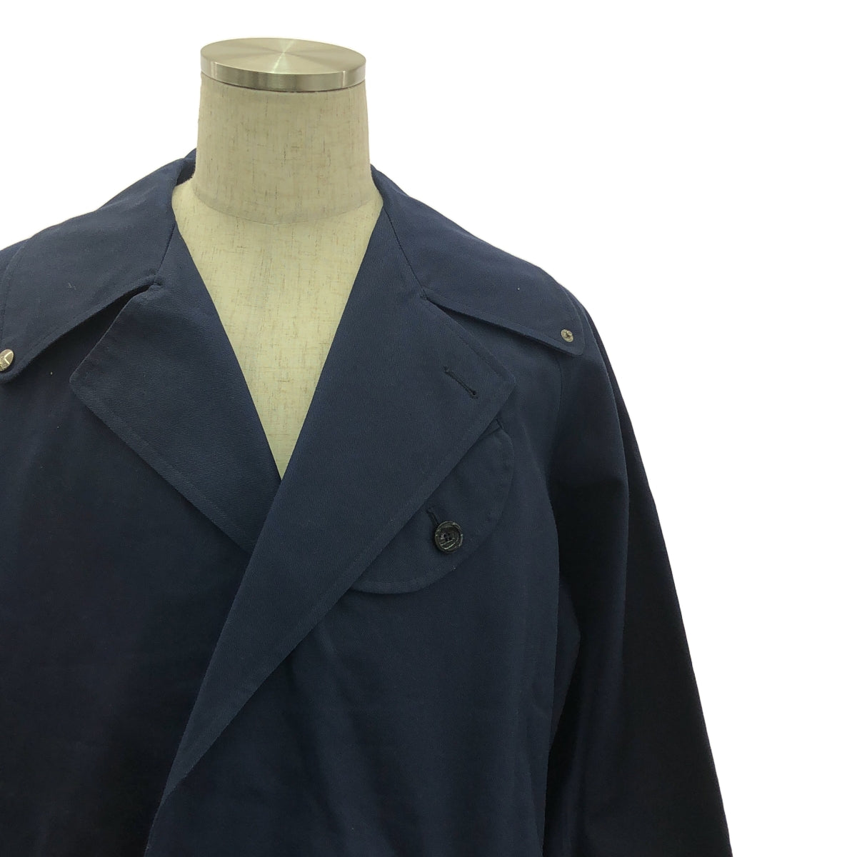 HERNO | Cotton linen big collar coat | 46 | Men's
