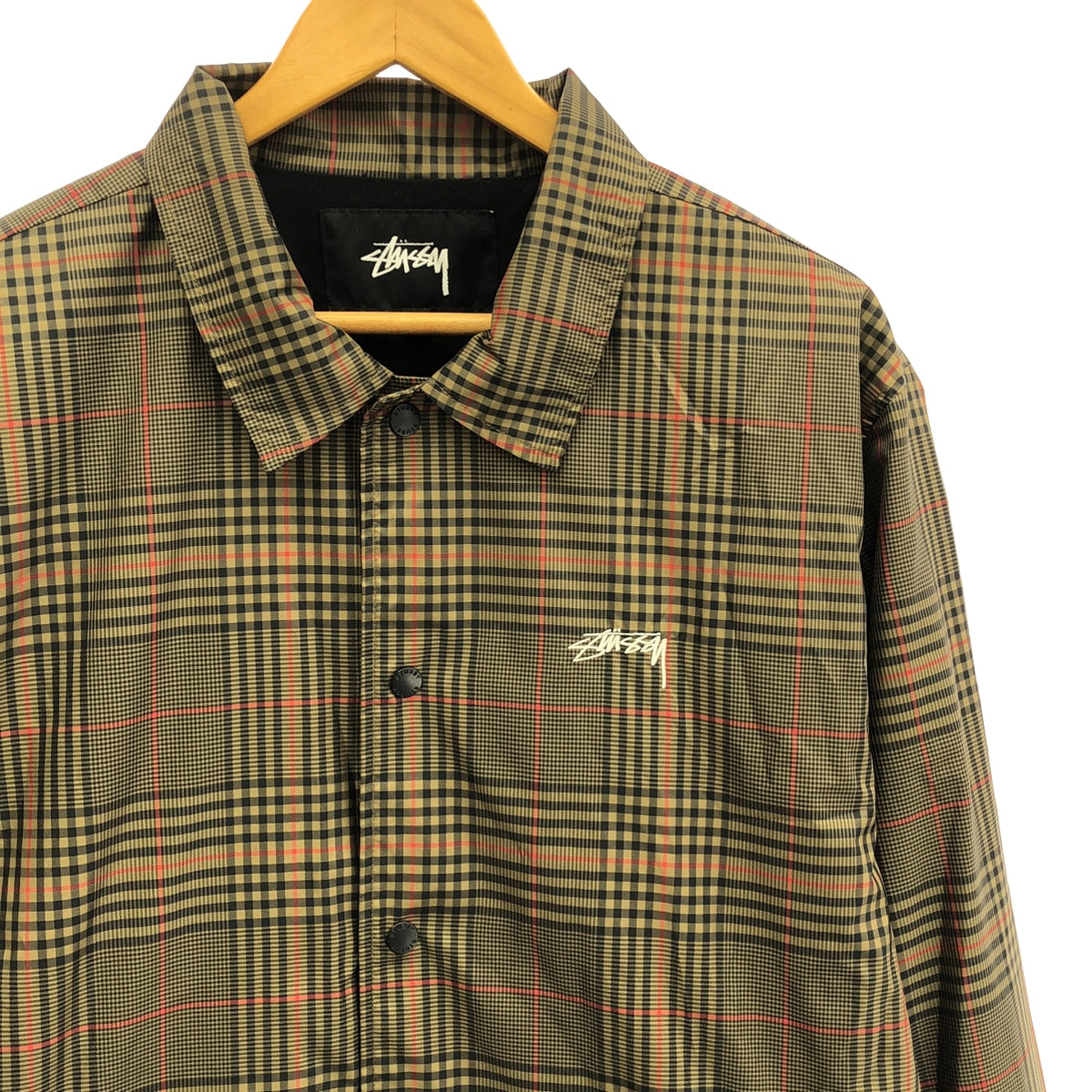 STUSSY / 스테이시 | 2019AW | PLAID COACH JACKET 타탄 체크 코치 재킷 | L | 멀티 컬러 | 남성