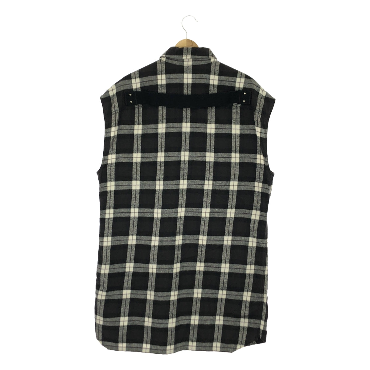 Rick Owens / 릭 오웬스 | 2019SS | OVERSIZED OUTERSHIRT SLEEVELESS 셔츠 | 46 | 블랙/화이트 | 남성