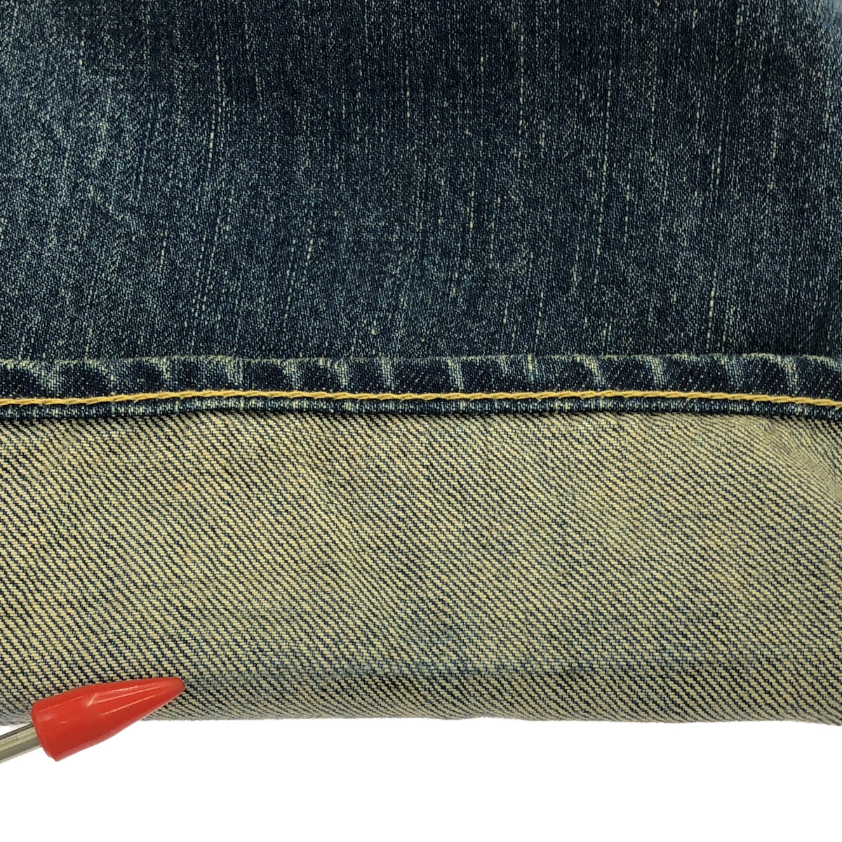 A.PRESSE / アプレッセ | 2023SS | Washed Denim Wide Pants / セルビッチ デニム ワイドパンツ | 38 | メンズ