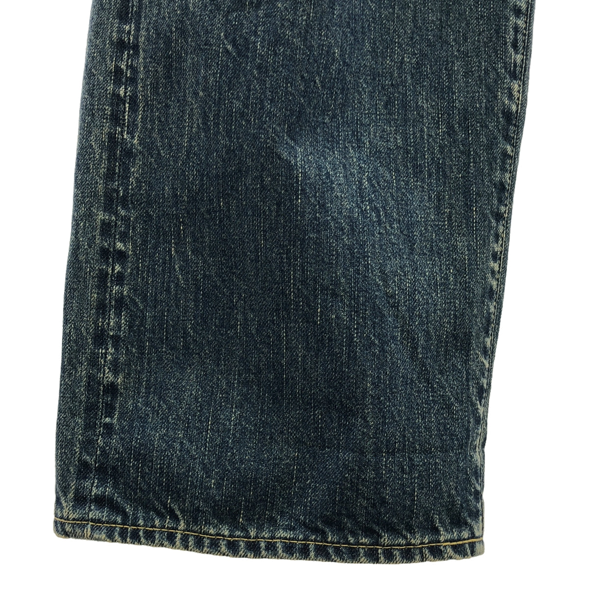 A.PRESSE / アプレッセ | 2023SS | Washed Denim Wide Pants / セルビッチ デニム ワイドパンツ | 38 | メンズ