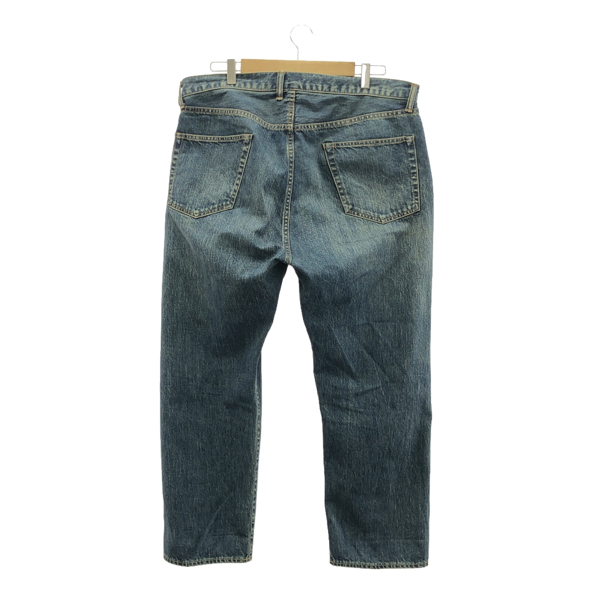 A.PRESSE / アプレッセ | 2023SS | Washed Denim Wide Pants / セルビッチ デニム ワイドパンツ | 38 | メンズ