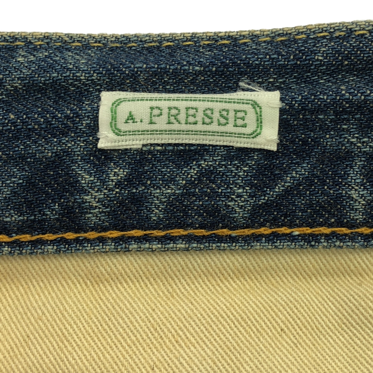 A.PRESSE / アプレッセ | 2023SS | Washed Denim Wide Pants / セルビッチ デニム ワイドパンツ | 38 | メンズ