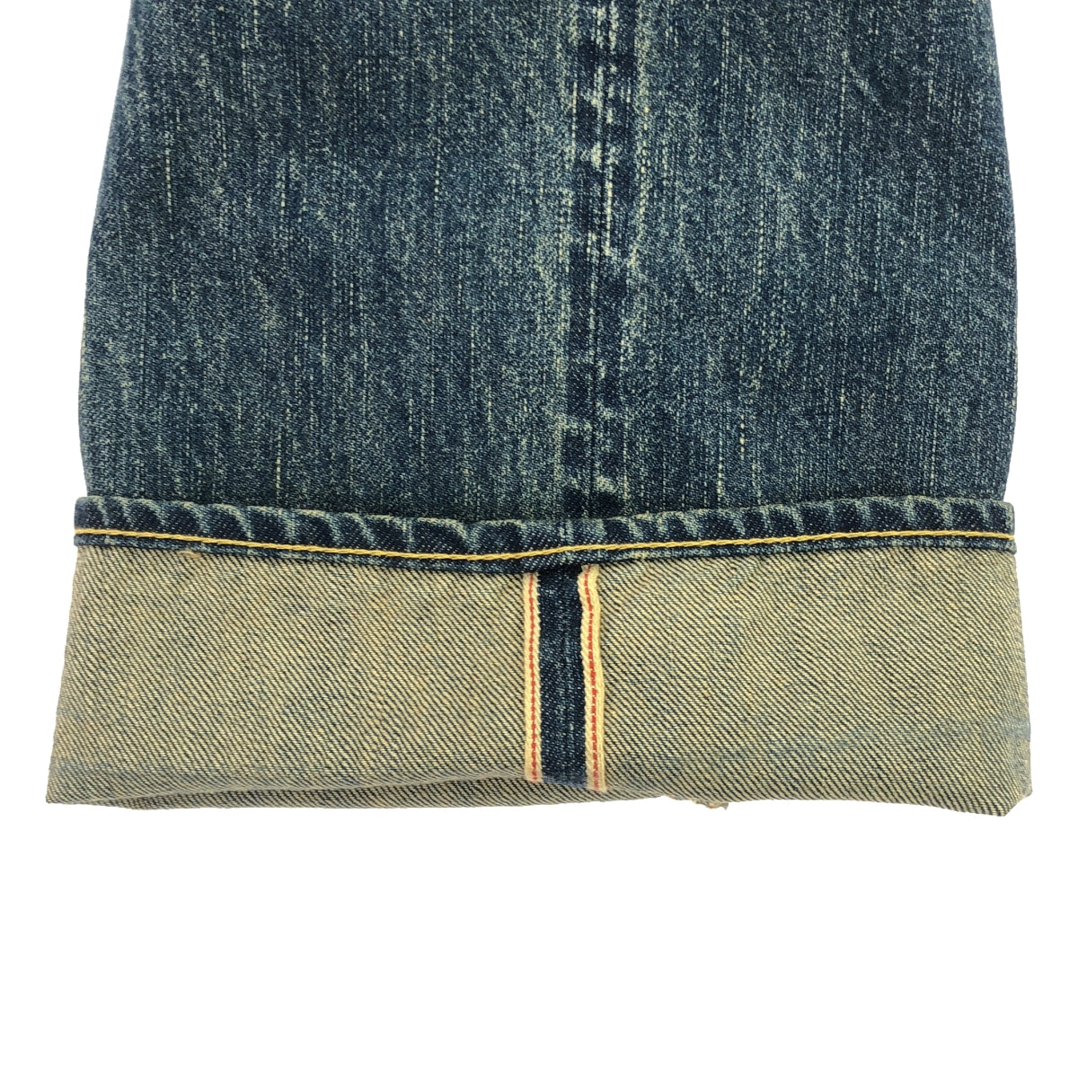 A.PRESSE / アプレッセ | 2023SS | Washed Denim Wide Pants / セルビッチ デニム ワイドパンツ | 38 | メンズ