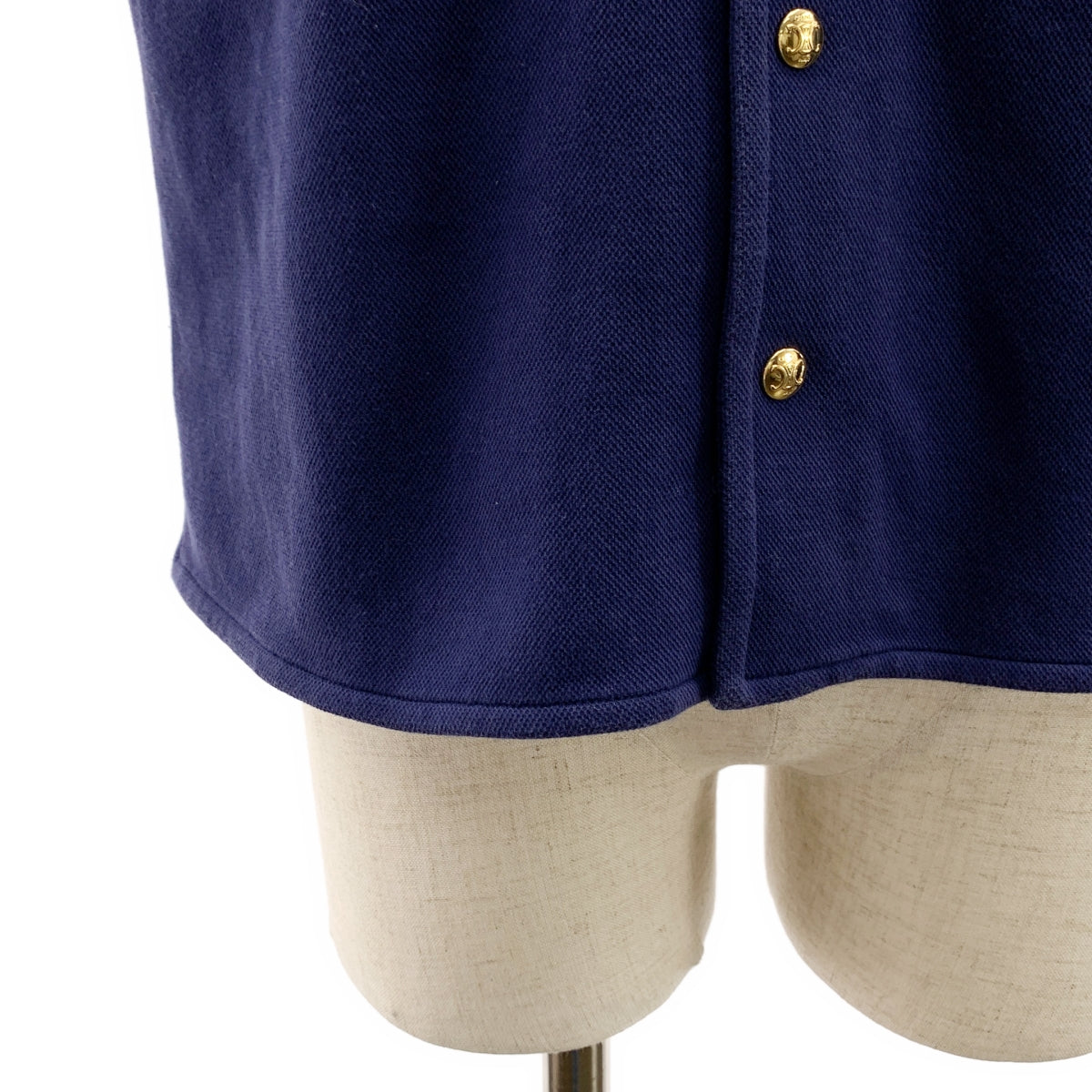 CELINE / セリーヌ | トリオンフ ロゴ スリット オープンカラー シャツ | M | レディース