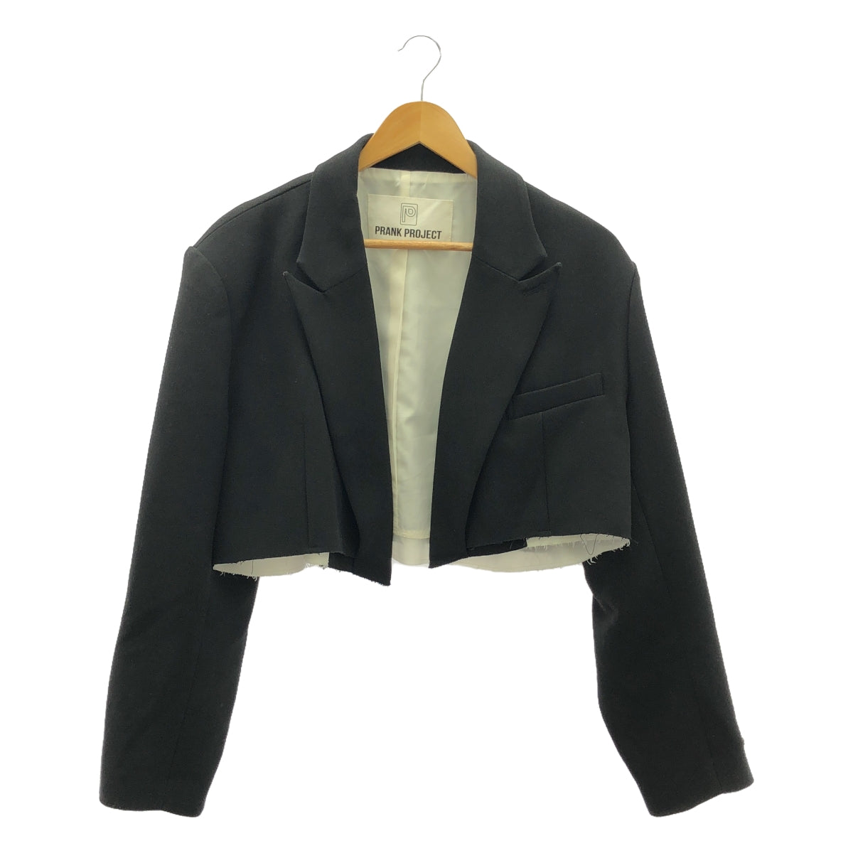 PRANK PROJECT / プランクプロジェクト | Cut-off Short Jacket ショートジャケット | F | ブラック | レディース