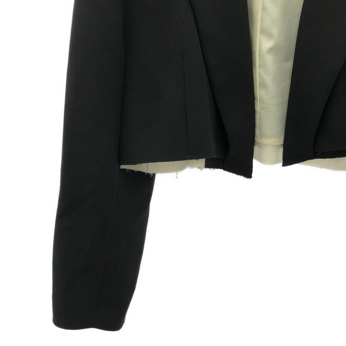 PRANK PROJECT / プランクプロジェクト | Cut-off Short Jacket ショートジャケット | F | ブラック | レディース