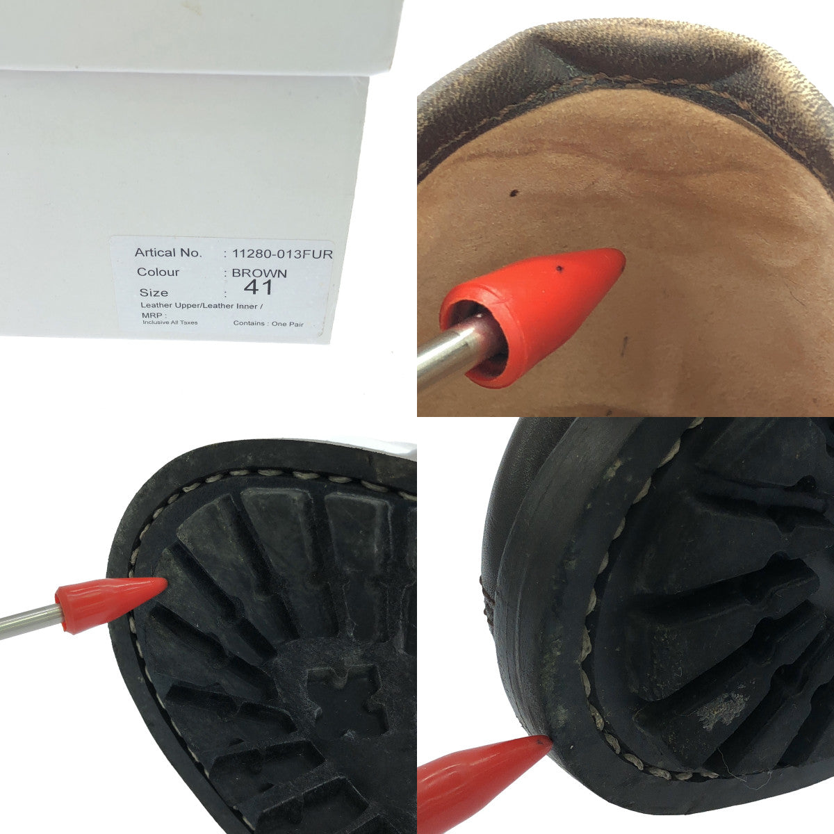 Milton Keynes | Leather Tyrolean shoes | 41 | brown | Men's