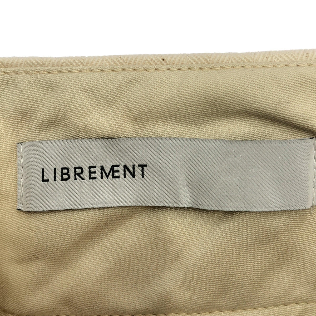 LIBREMENT / 리브먼트 | 헤링본 와이드 슬랙스 팬츠 | 2 | 화이트 | 남성