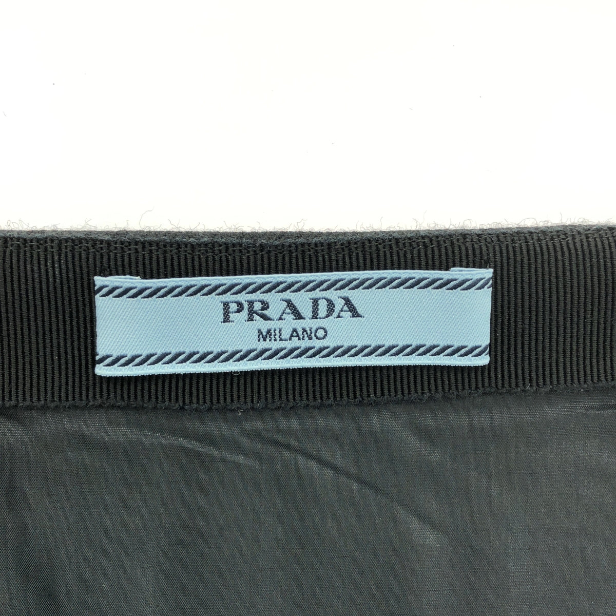 PRADA | 2015 | Wool tuck flare skirt | 44 | Women's