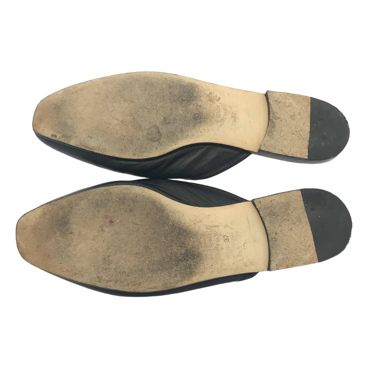 PASCUCCI | Leather Ribbon Mule Sandals | 37 | Women's