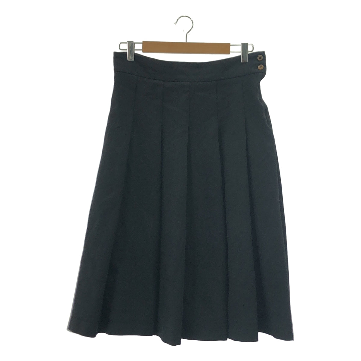 COMME des GARCONS COMME des GARCONS / 콤콤 | AD2013 | 염색 가공 폴리 에스테르 탁 롱 스커트 | S | 블랙 | 여성