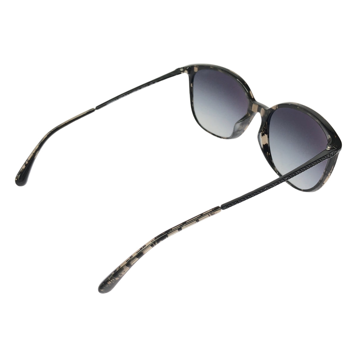 CHANEL | Rhinestone Wellington Sunglasses | 56□17 140 | Black | Women's