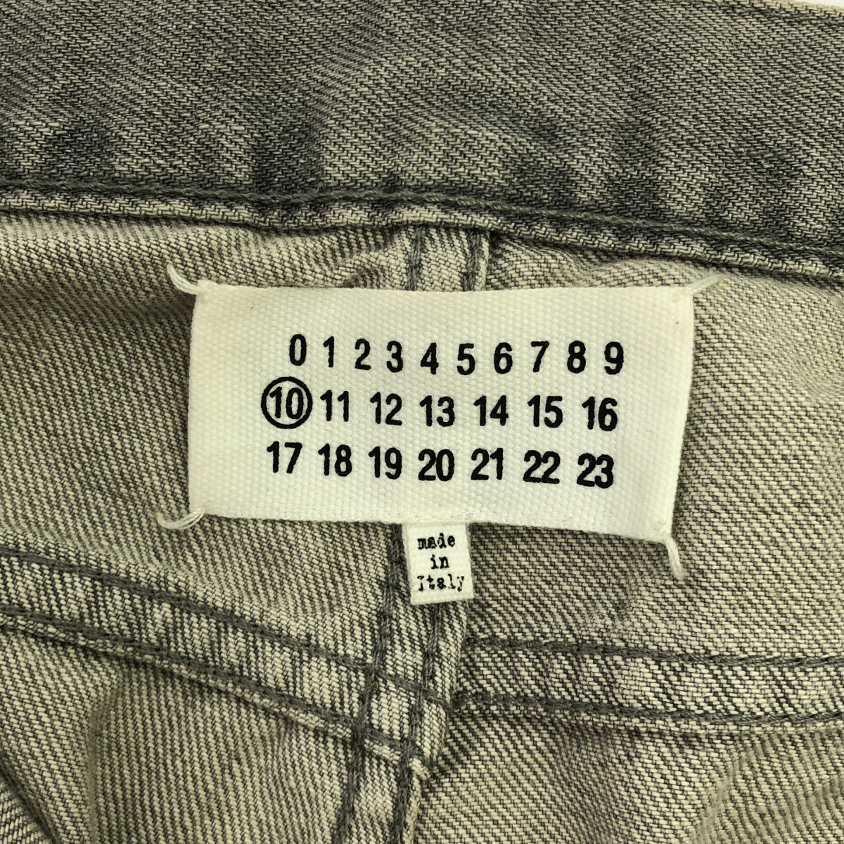 Maison Margiela / メゾンマルジェラ | 2017SS | クラッシュ加工 カットオフ デニムパンツ | 31 | グレー | メンズ