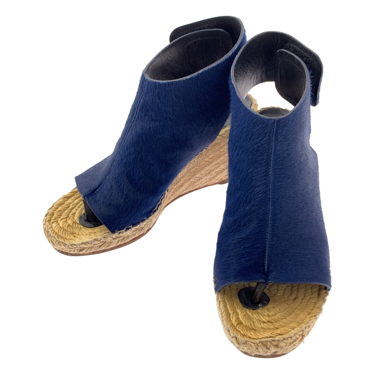 CELINE / セリーヌ | by Phoebe Philo フィービー / ハラコレザー エスパドリーユ ウェッジソール サンダル | 35 | レディース