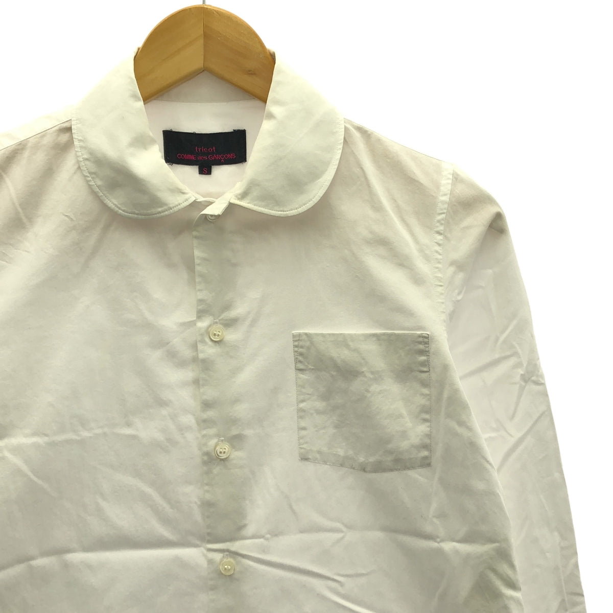 tricot COMME des GARCONS | 2012SS | Round collar long length shirt | S | Women's