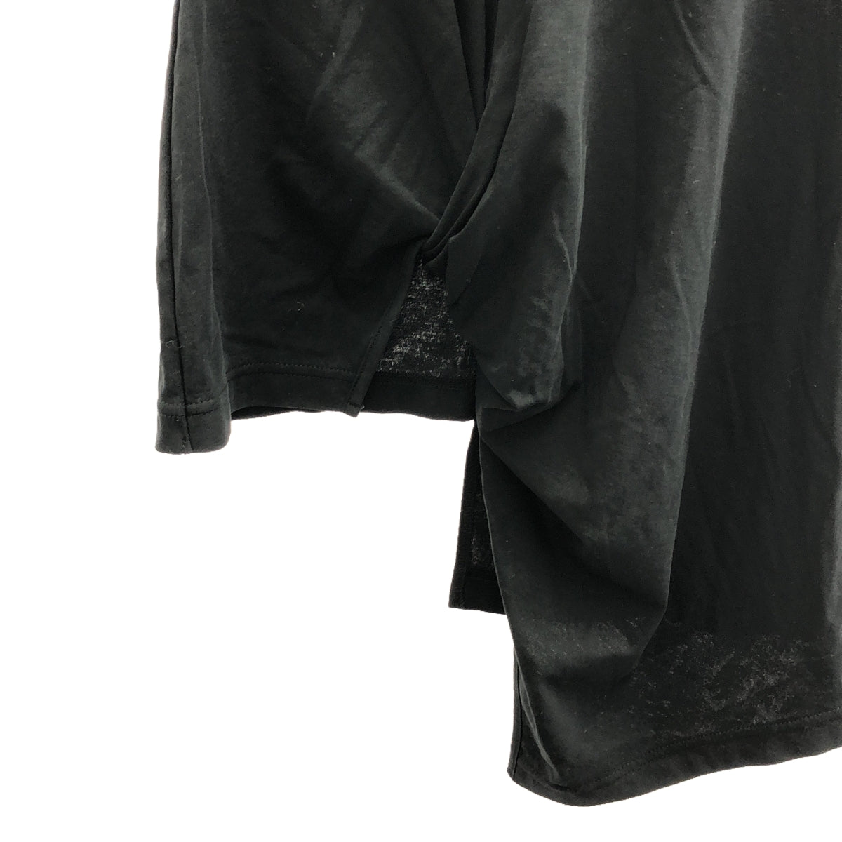 YOHJI YAMAMOTO +NOIR / Yohji Yamamoto Plus Noir | Cotton Asymmetrical Sleeveless Cut and Sew | 2 | Black | Women's