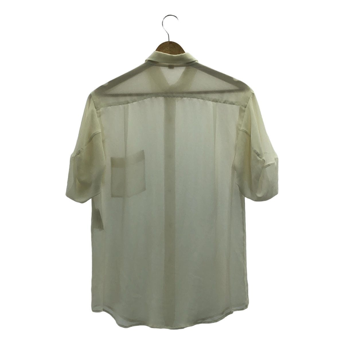 COMME des GARCONS / コムデギャルソン | 推定1990s〜 ポリエステル レギュラーカラー シアー シャツ ブラウス |