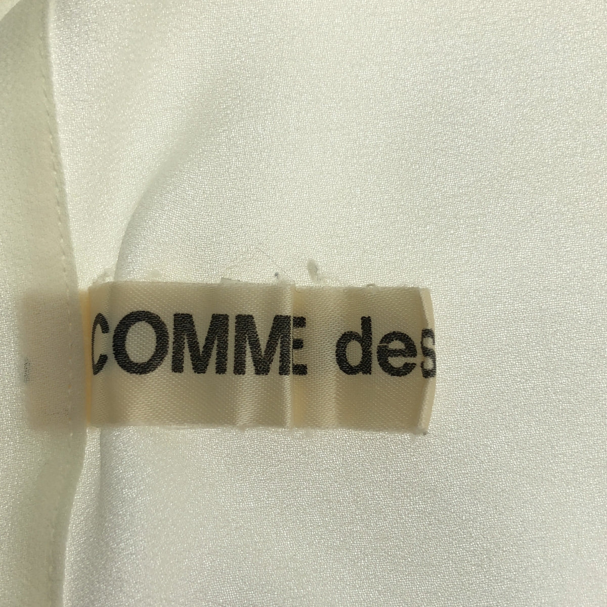 COMME des GARCONS / コムデギャルソン | 推定1990s〜 ポリエステル レギュラーカラー シアー シャツ ブラウス |