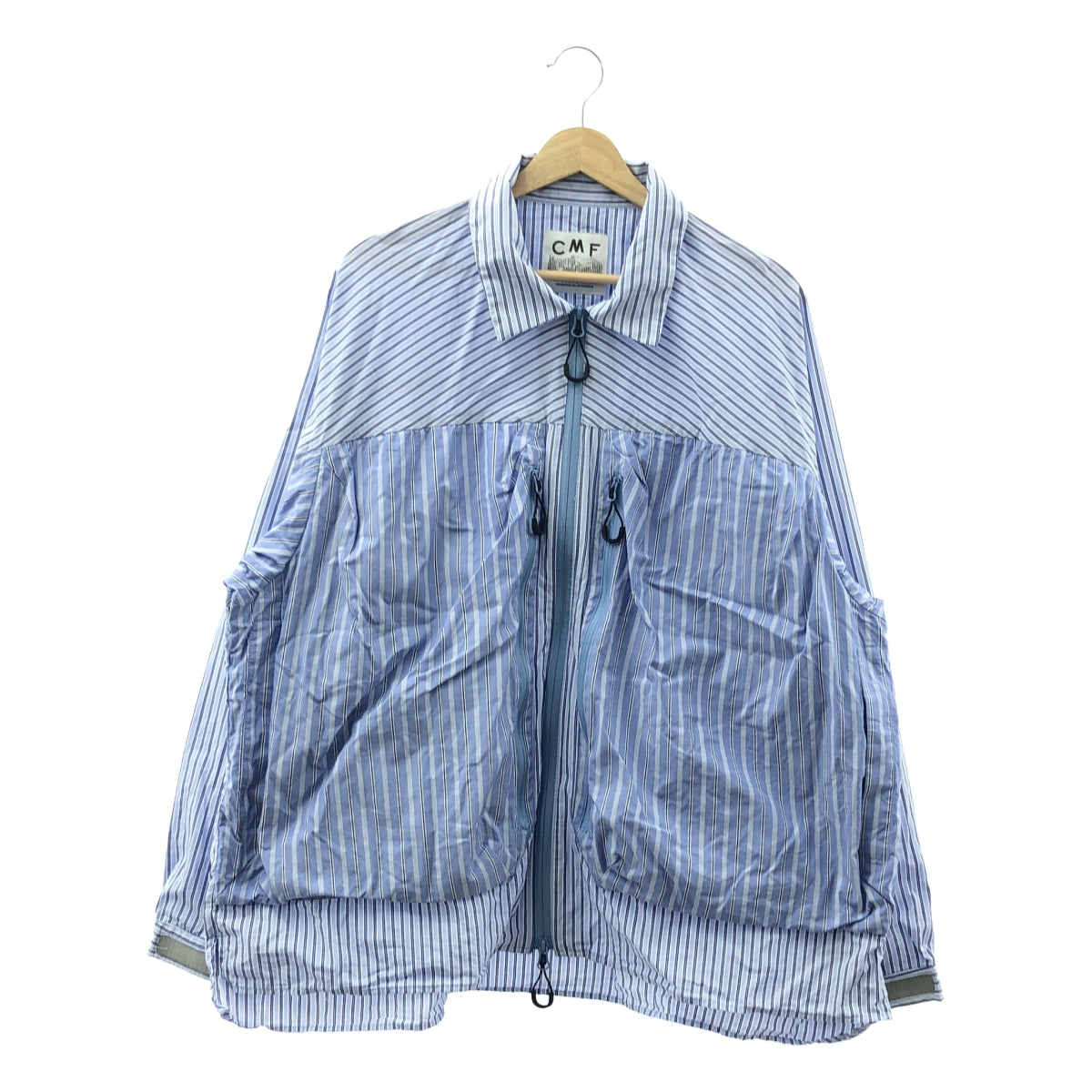 CMF OUTDOOR GARMENT / 시엠에프아웃도어가멘트 | COVERED SHIRTS 코튼 스트라이프 커버드 셔츠 | L | 맨즈