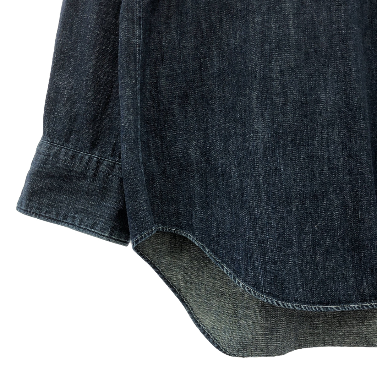 COMME des GARCONS HOMME PLUS / コムデギャルソンオムプリュス | トラッドの破壊 蛍光期 デニムシャツ | インディゴ | メンズ