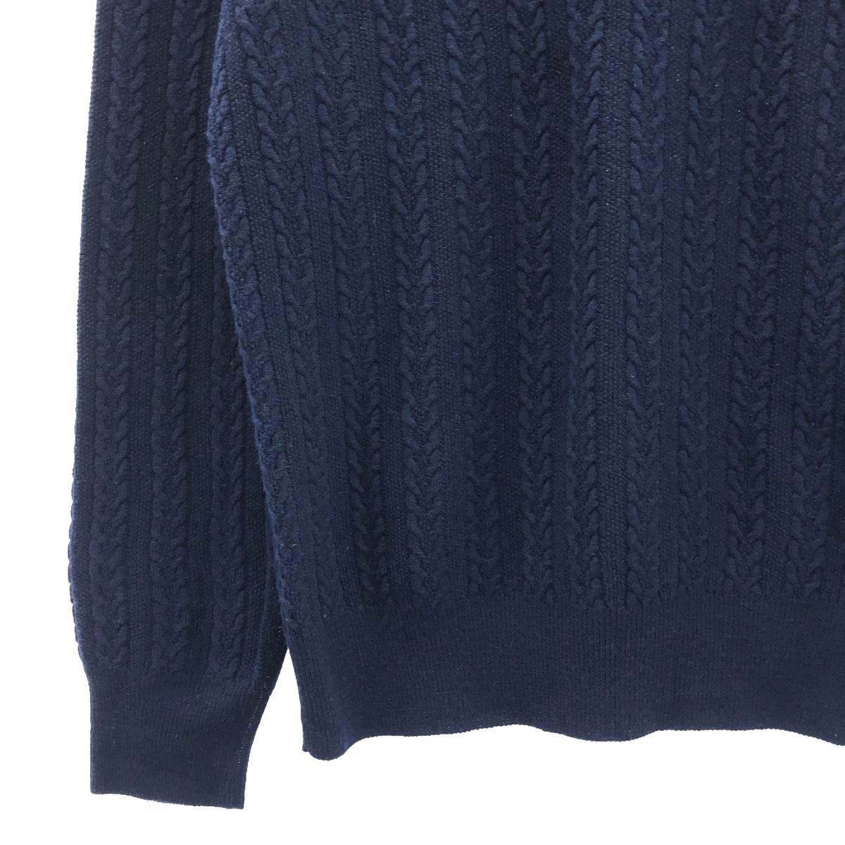 COMME des GARCONS HOMME PLUS / コムデギャルソンオムプリュス | 90s〜/AD1999 | 製品染め Vネック ケーブルニット プルオーバー |