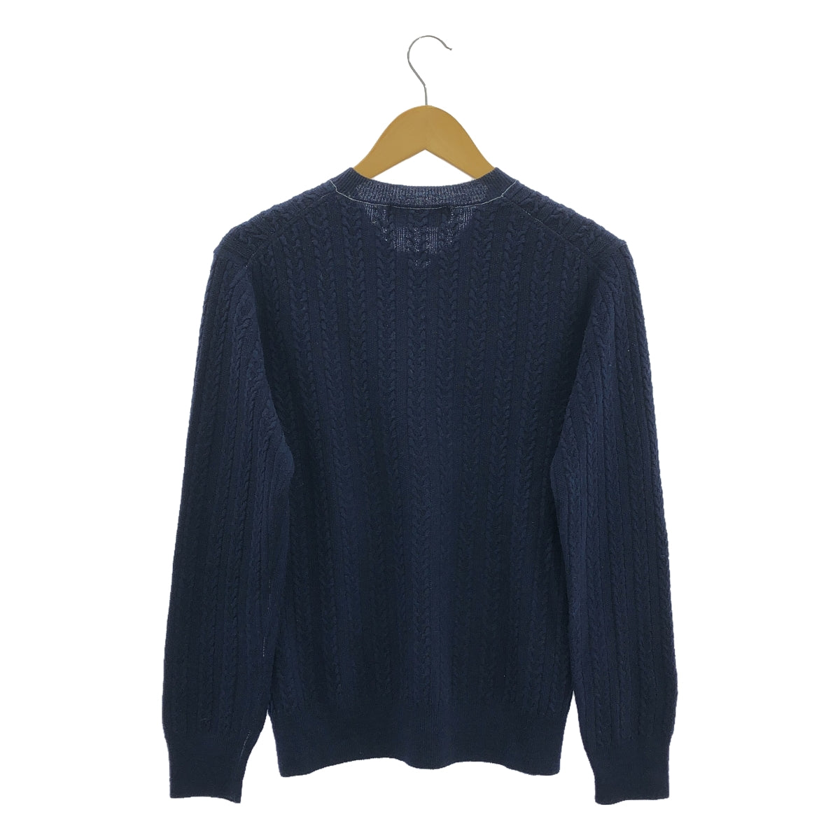 COMME des GARCONS HOMME PLUS / コムデギャルソンオムプリュス | 90s〜/AD1999 | 製品染め Vネック ケーブルニット プルオーバー |