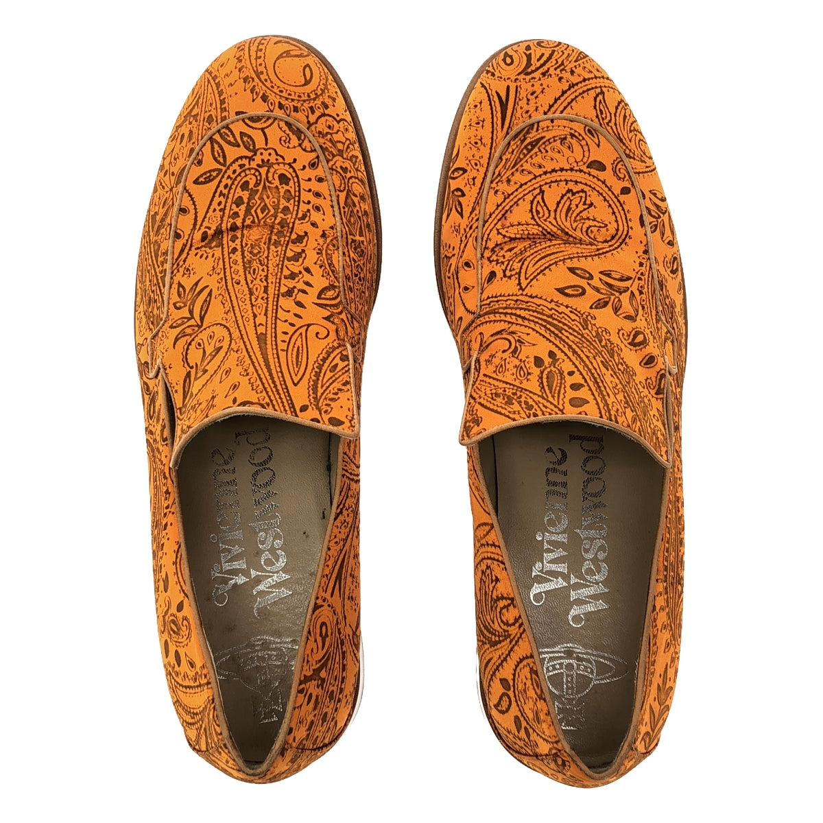 薇薇安威斯特伍德 |全身佩斯利樂福鞋 | 41 |橘色 |男士