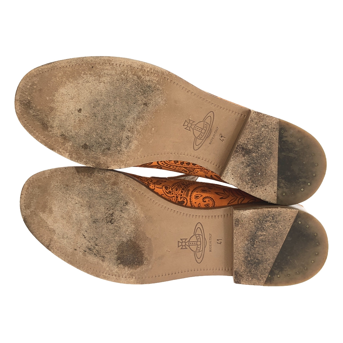 薇薇安威斯特伍德 |全身佩斯利樂福鞋 | 41 |橘色 |男士