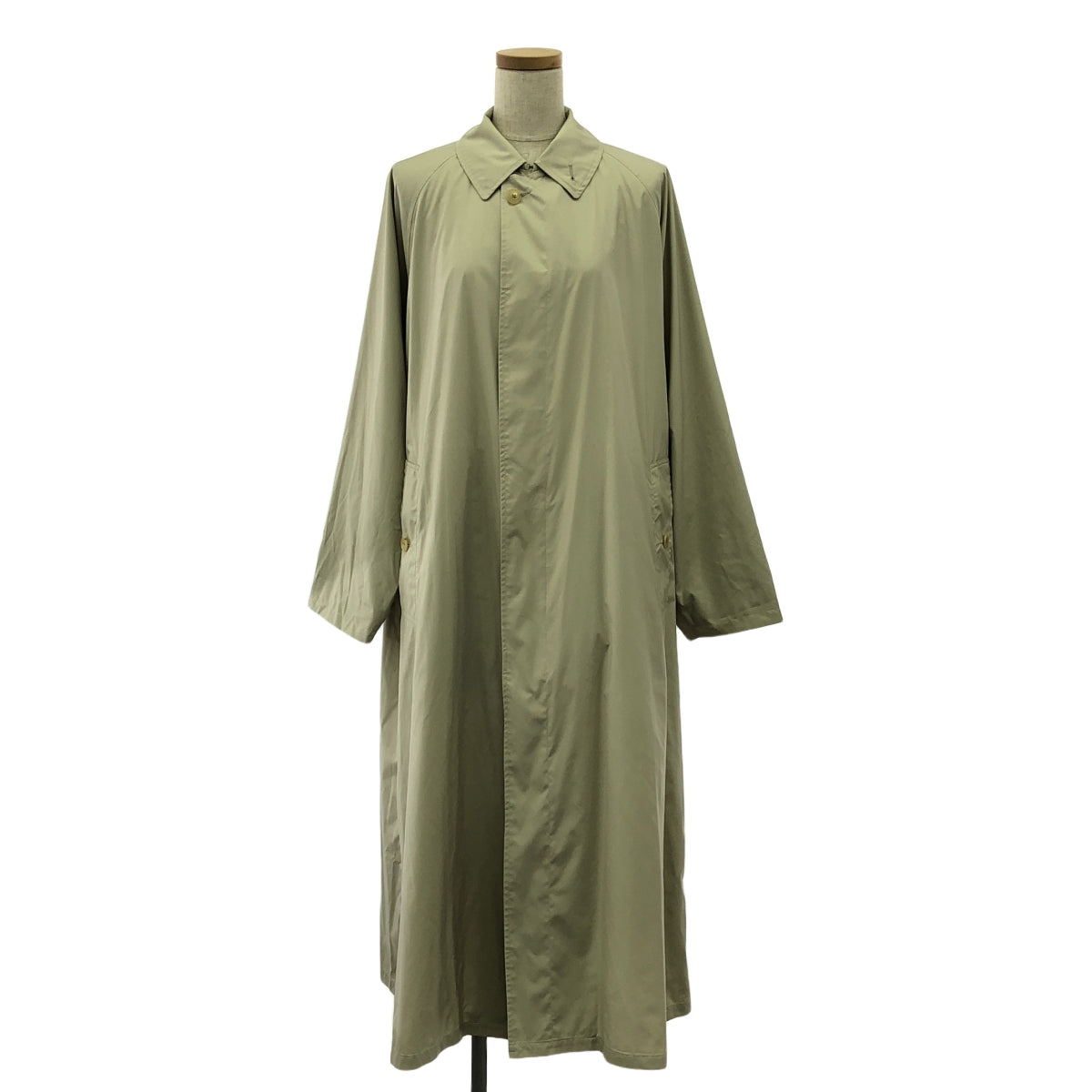 AURALEE / オーラリー | SUPER LIGHT POLYESTER SOUTIEN COLLAR CORT ライト ポリエステル コート | 0 | レディース