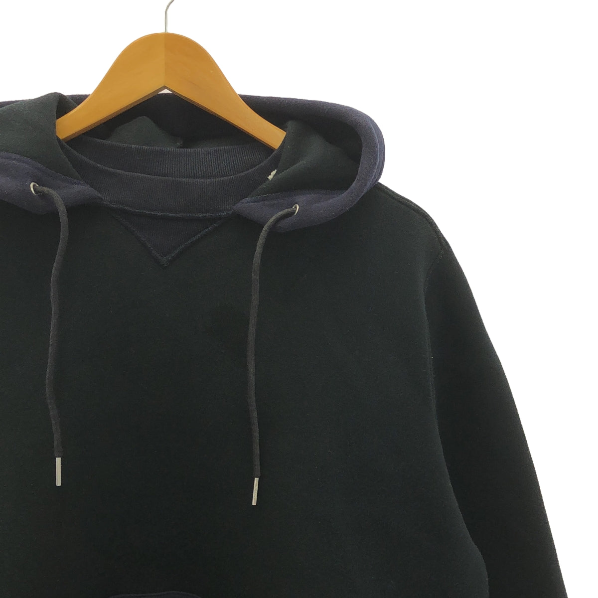 sacai | 2024SS | Sponge Sweat Hoodie | Bicolor Sweat Hoodie | 1 | Navy/Black | Men's