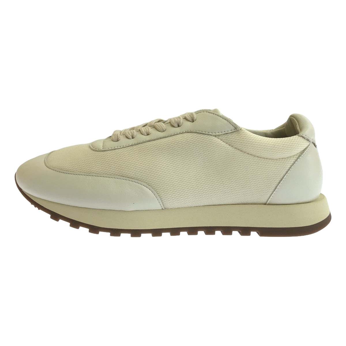 【美品】 THE ROW / ザロウ | OWEN RUNNER / レザー切替 ローカット スニーカー | 37.5 | MILK/WHITE/BROWN | レディース
