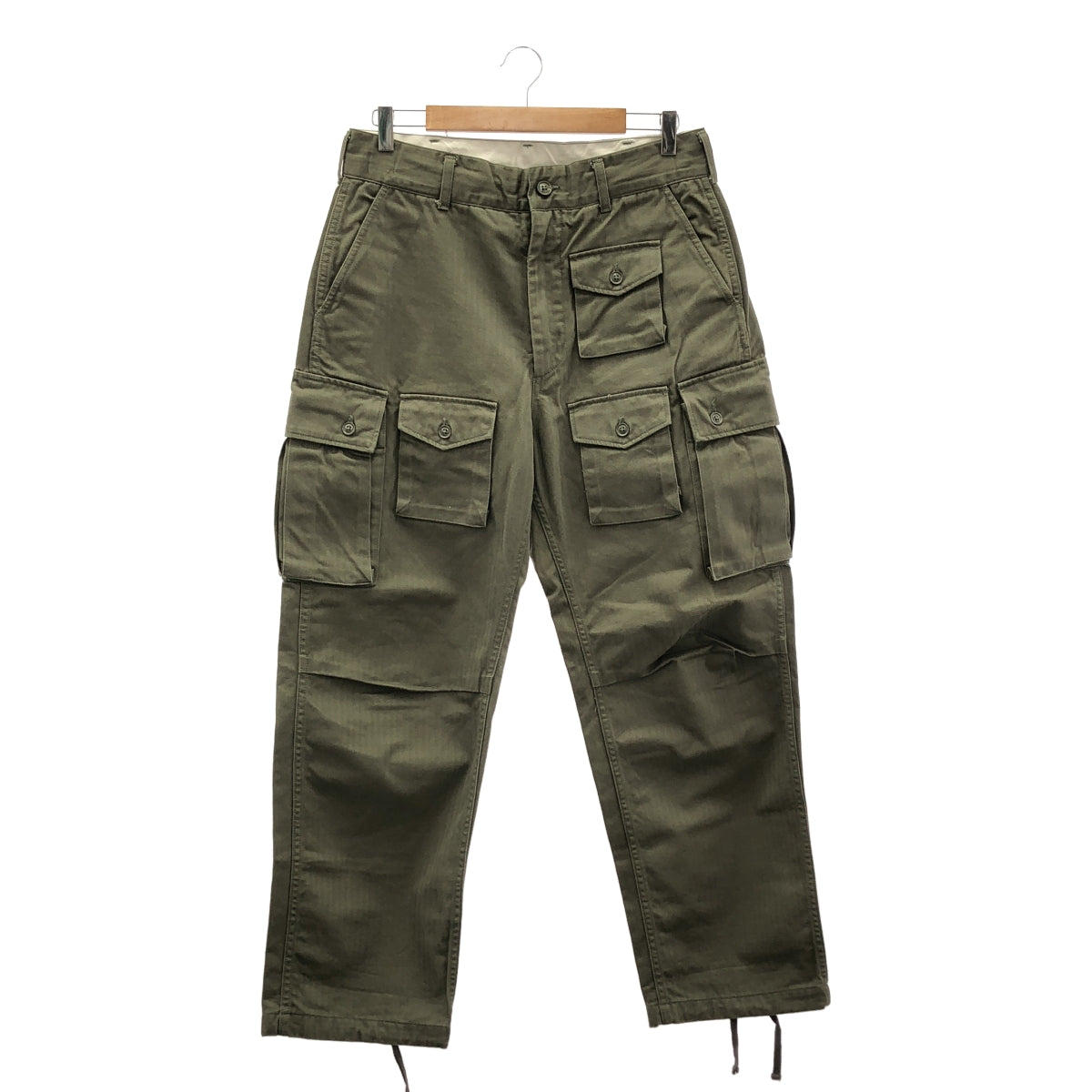 Engineered Garments / 엔지니어드 가멘츠 | FA PANT COTTON HERRINGBONE 카고 팬츠 헤링본 | S | 남성