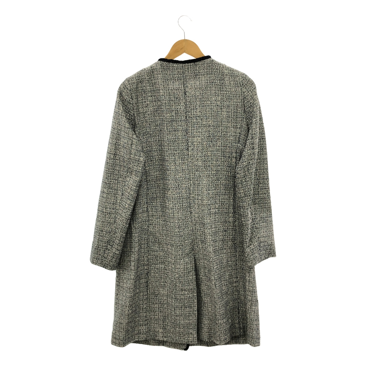 WEEKEND MAX MARA / ウィークエンドマックスマーラ | ツイード ノーカラーロングコート | 40 | レディース