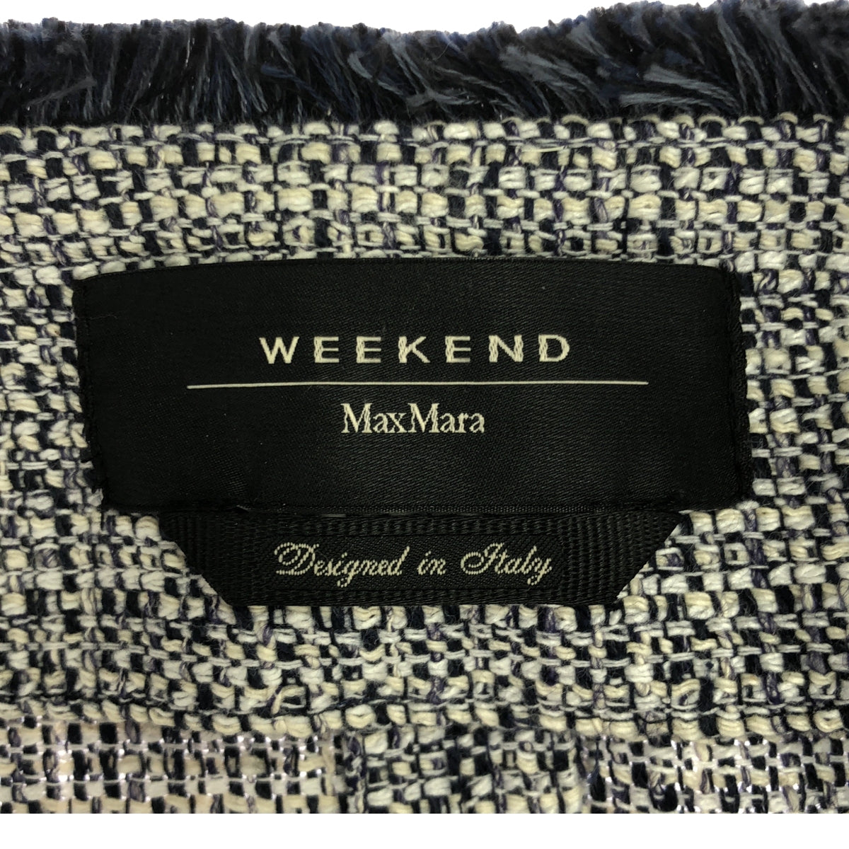 WEEKEND MAX MARA / ウィークエンドマックスマーラ | ツイード ノーカラーロングコート | 40 | レディース