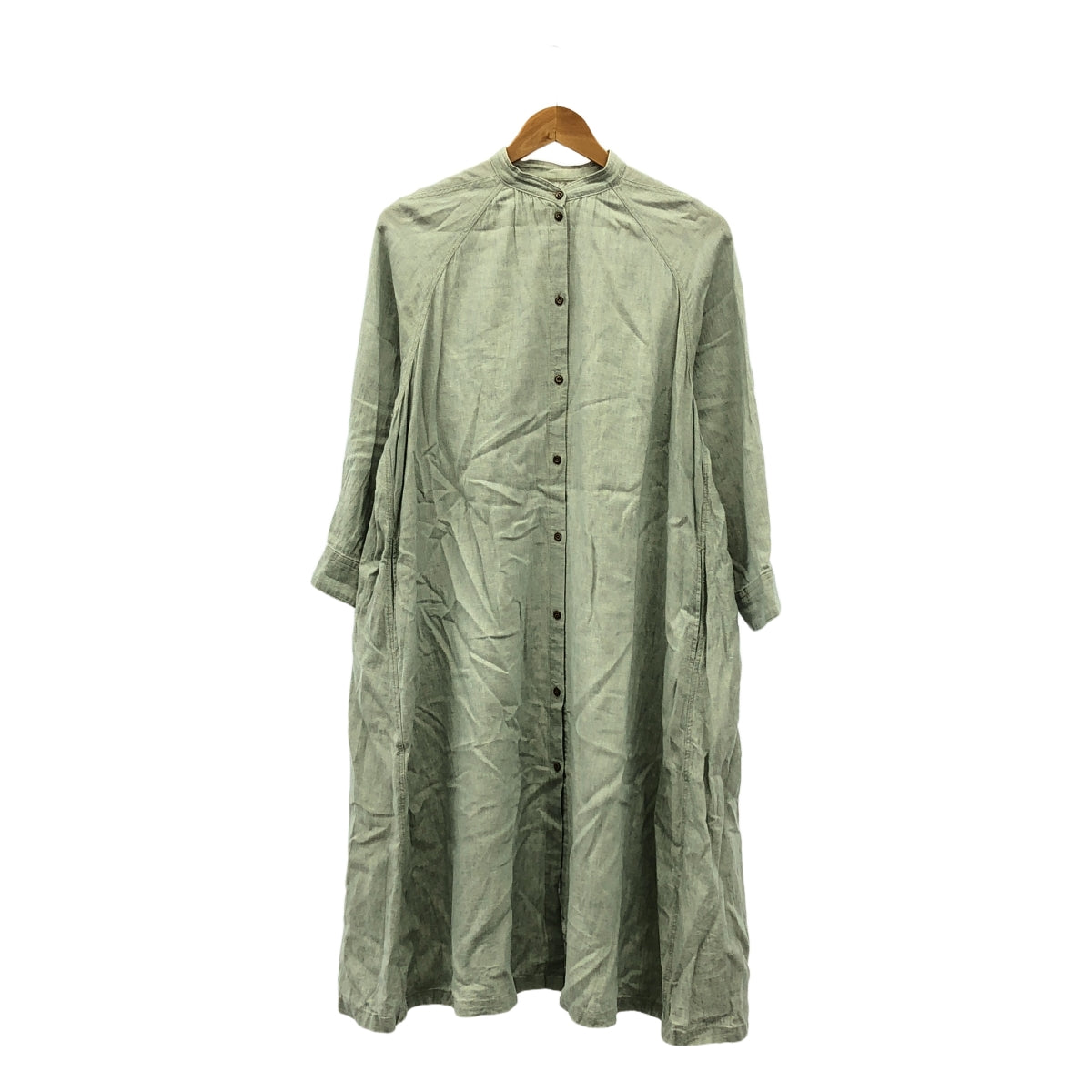 nest robe / nest robe | 亞麻棉質襯衫裙 | F | 淺藍色 | 女款