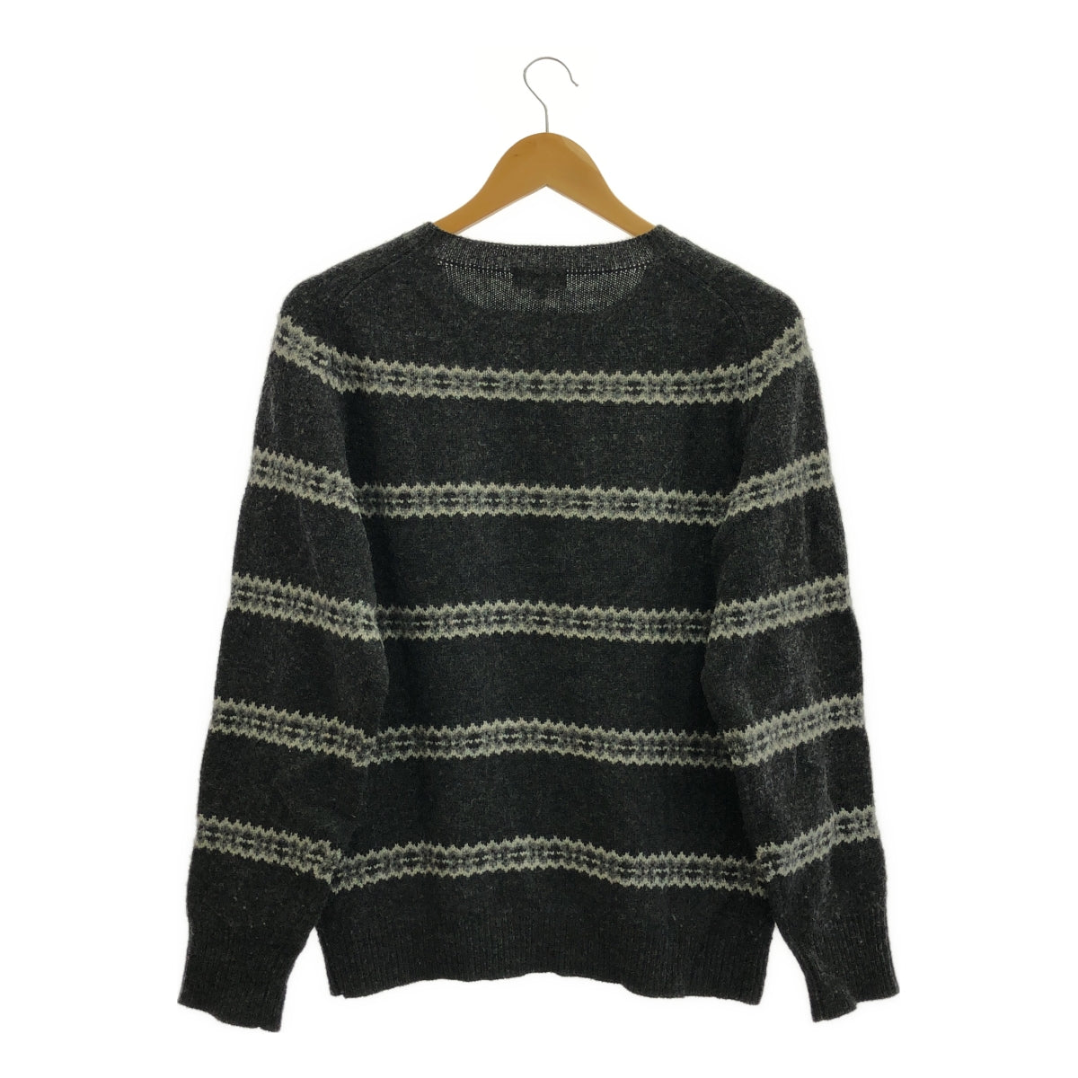 MARGARET HOWELL | Crew neck striped wool knit | M | Men's