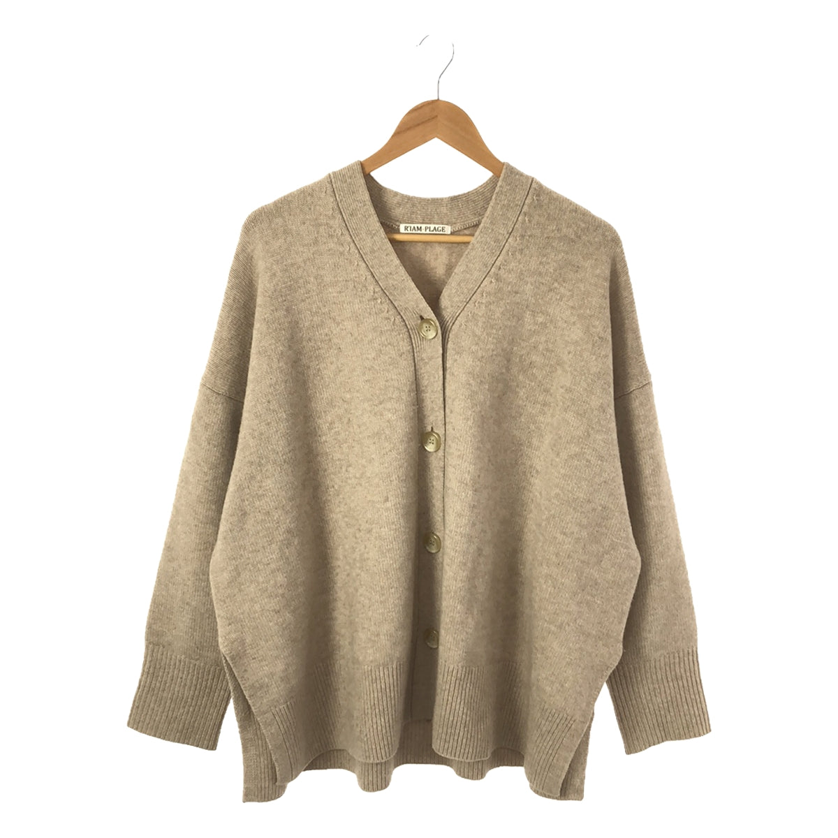 Plage / プラージュ | 【R'IAM】Washable WOOL カーディガン | F | ベージュ | レディース – KLD