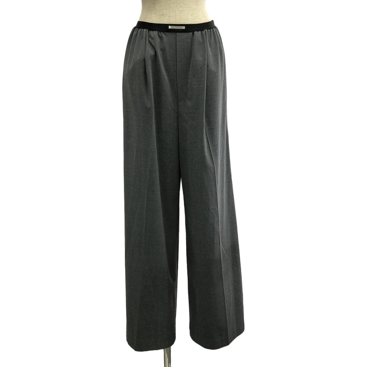 【美品】 PRANK PROJECT / プランクプロジェクト | Layered Wide Pants レイヤードワイドパンツ | 38 | グレー×ブラック | レディース