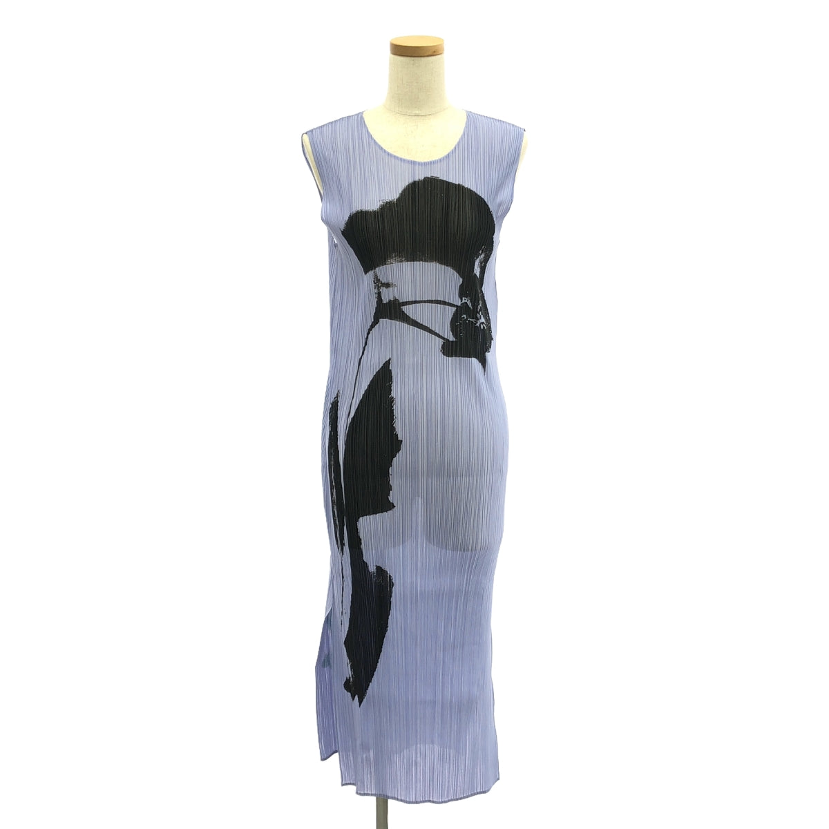 【新品】 ISSEY MIYAKE / イッセイミヤケ | PHYSIOTYPE PLEATS 押し花柄 プリント プリーツ ワンピース | 2 |  ASAGAO PURPLE | レディース