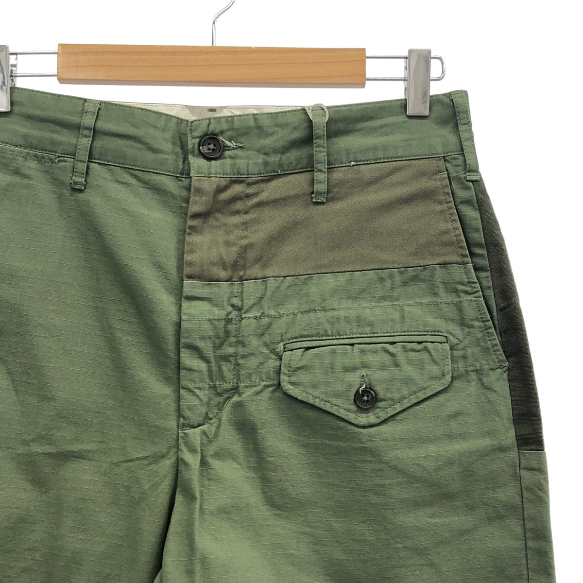 【미품】 Engineered Garments / 엔지니어드 가멘츠 | GHURKA SHORT COTTON RIPSTOP 구르카 쇼츠 코튼 립 스톱 | XS | 올리브 | 남성