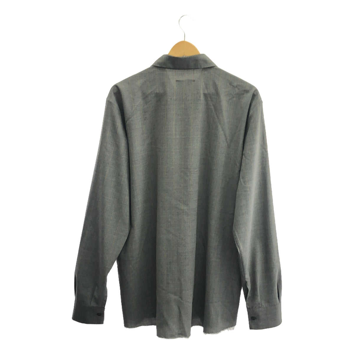 【美品】 GABRIELA COLL GARMENTS / ガブリエラコールガーメンツ | 別注 Loro Piana Wool Shirt ロロピアーナ ウールシャツ | 5 | グレー | メンズ