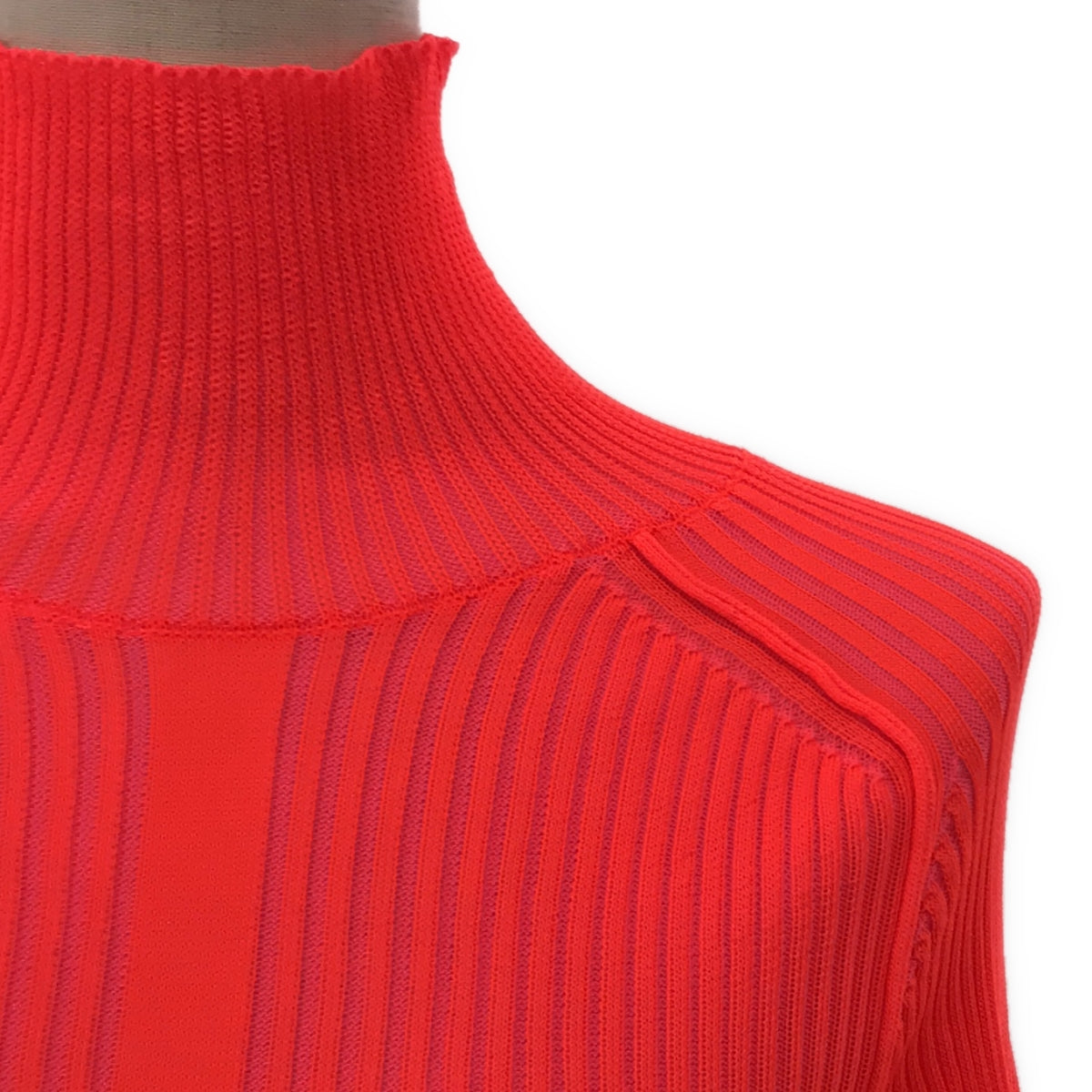 Acne Studios | Neon color high neck ribbed top | M |