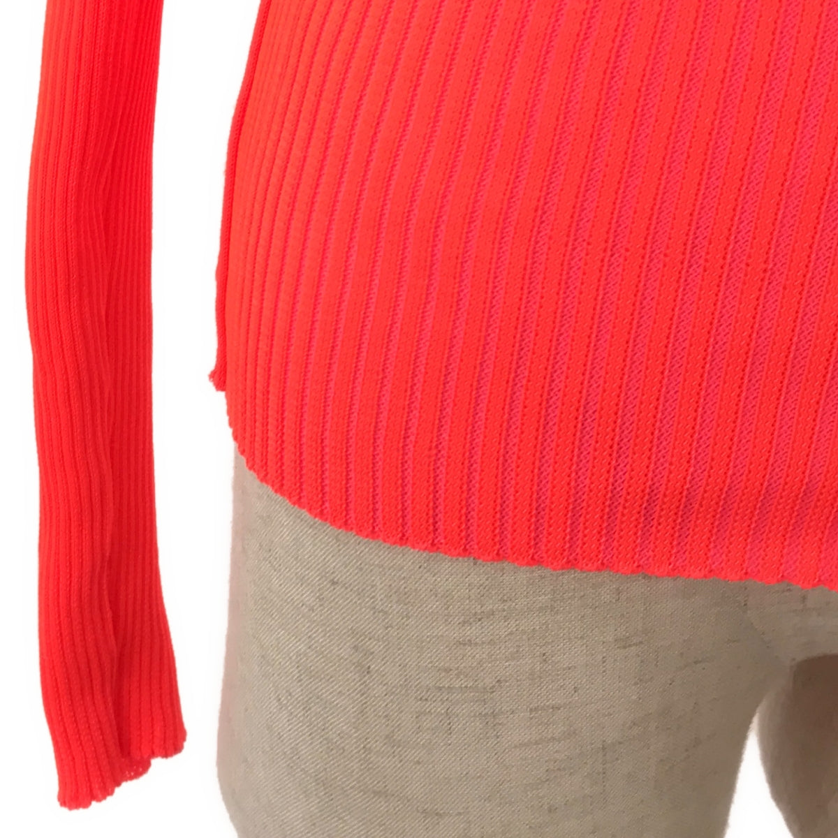 Acne Studios | Neon color high neck ribbed top | M |