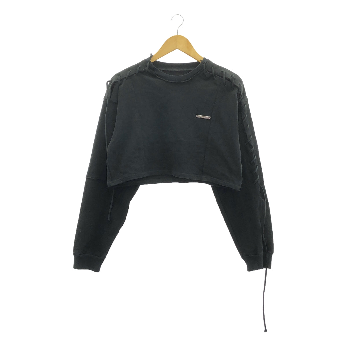 PRANK PROJECT / プランクプロジェクト | Lace-Up Short Top ショート トップス | F | ブラック | レディース