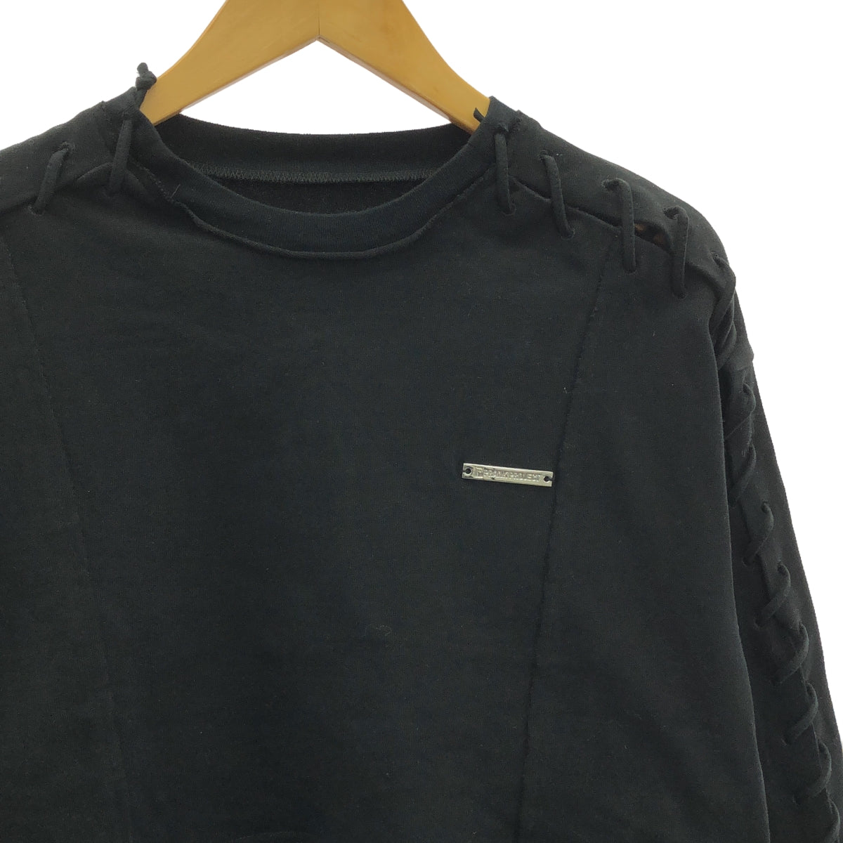 PRANK PROJECT / プランクプロジェクト | Lace-Up Short Top ショート トップス | F | ブラック | レディース