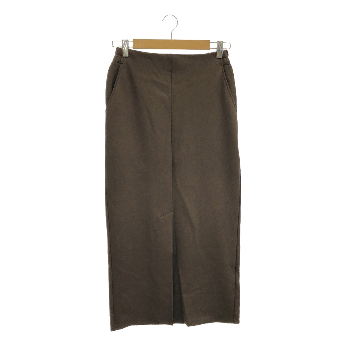 RIVE DROITE | Stretch Slit Skirt | 01 | Brown | Women's