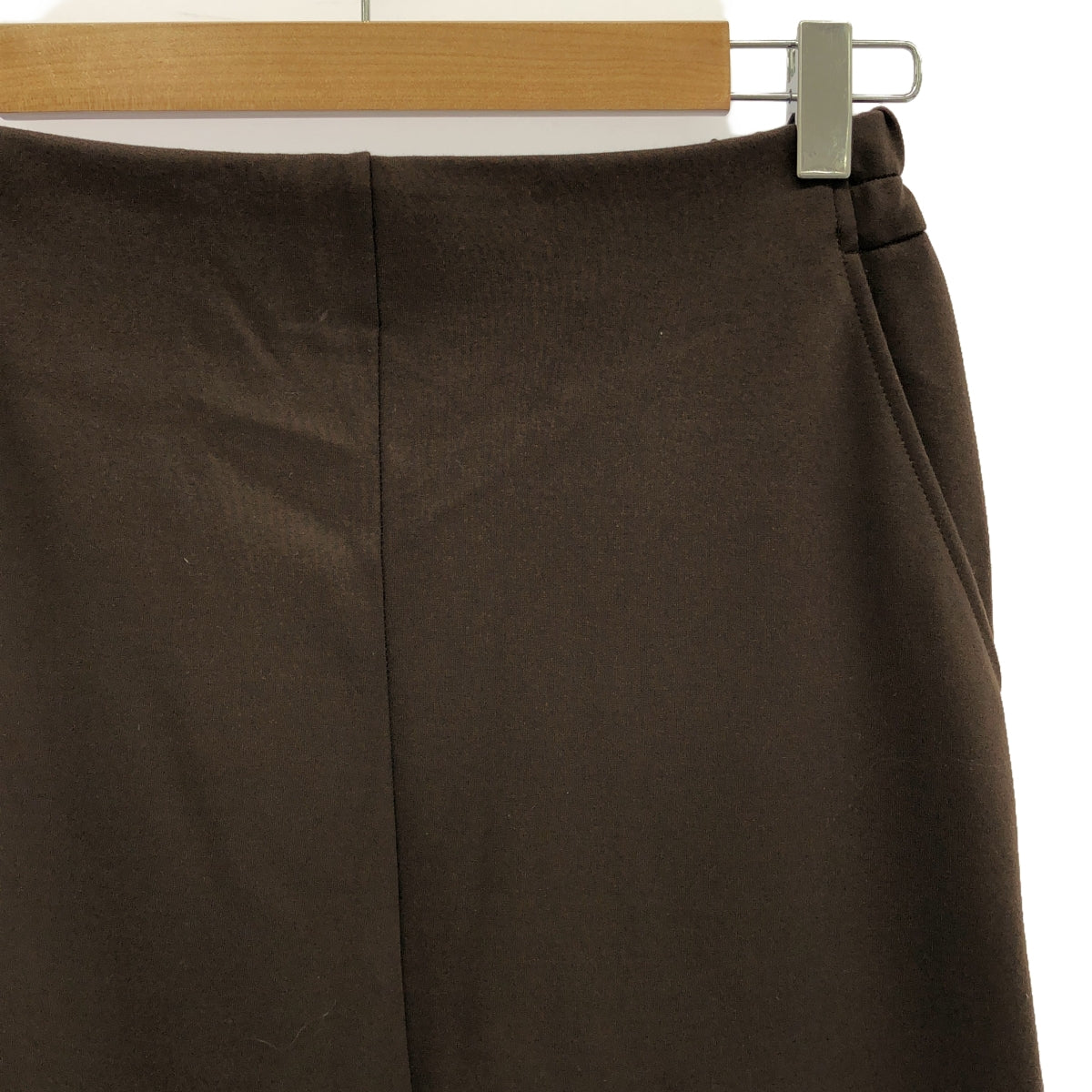 RIVE DROITE | Stretch Slit Skirt | 01 | Brown | Women's