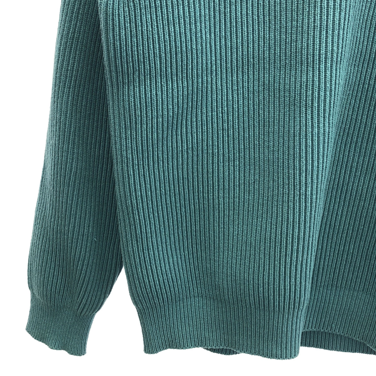 AURALEE / オーラリー | 2022AW | SUPER FINE WOOL RIB KNIT BIG P/O スーパファインウール リブニット プルオーバー | 4 | ブルー | メンズ