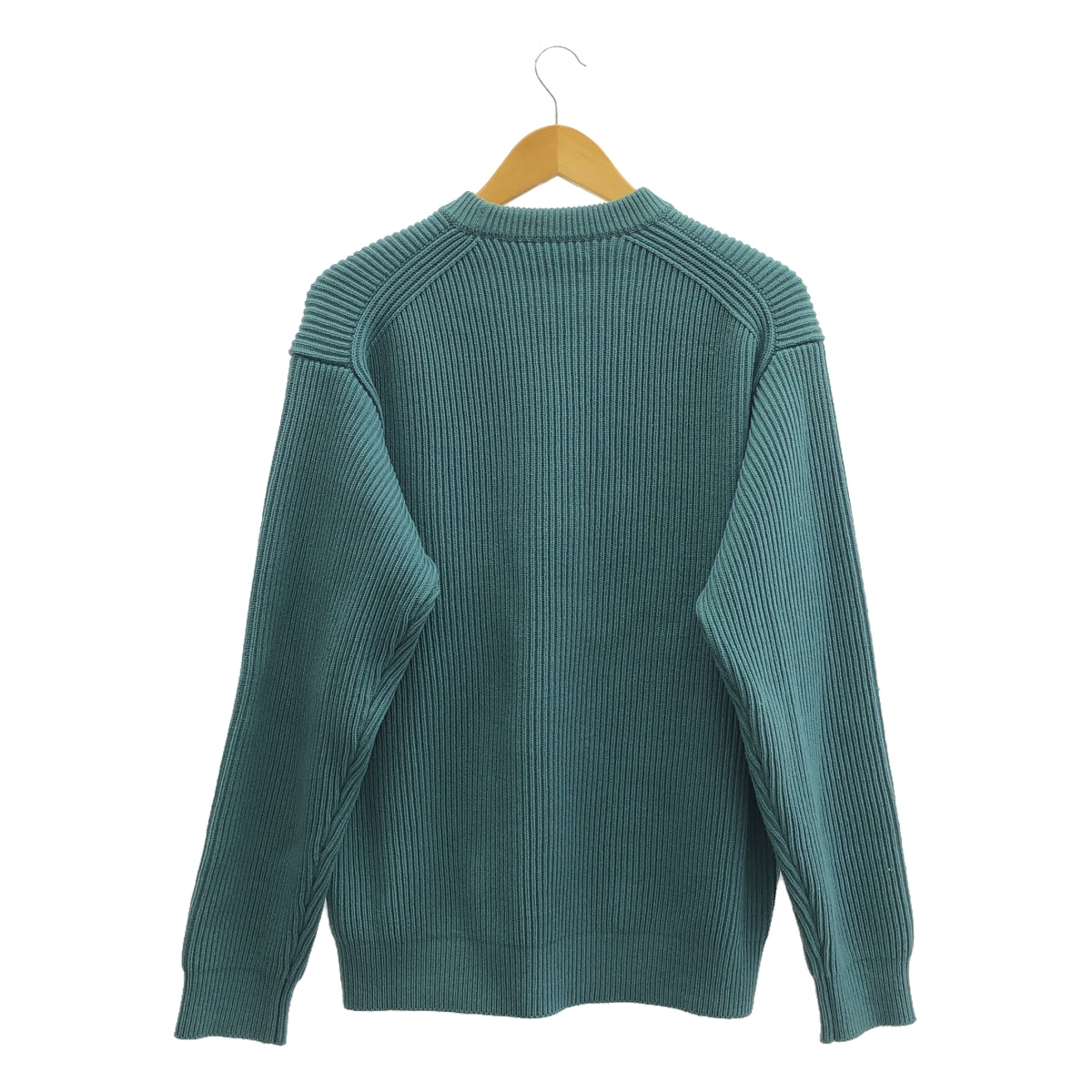 AURALEE / オーラリー | 2022AW | SUPER FINE WOOL RIB KNIT BIG P/O スーパファインウール リブニット プルオーバー | 4 | ブルー | メンズ
